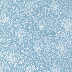 Shoreline - Small Floral Breezes Light Blue by Camille Roskelley