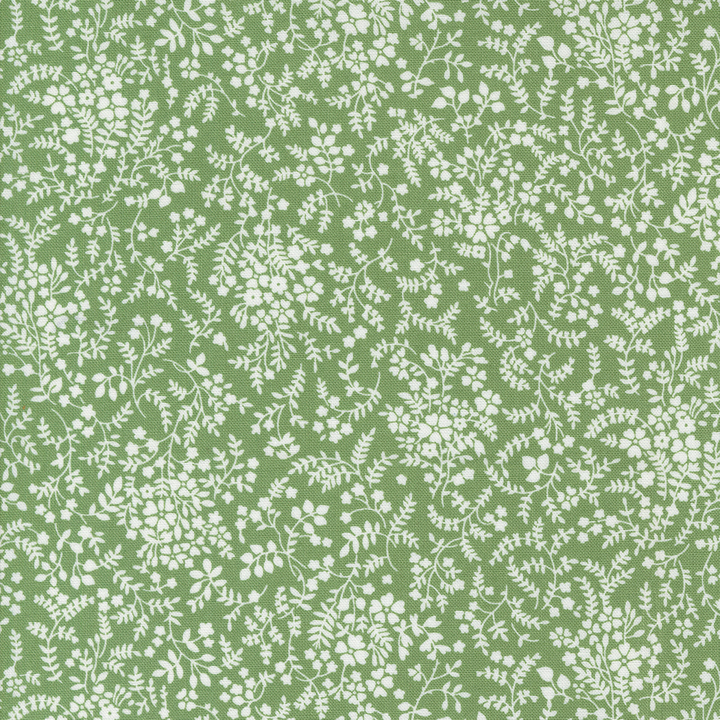 Shoreline - Breeze Small Floral Green by Camille Roskelley