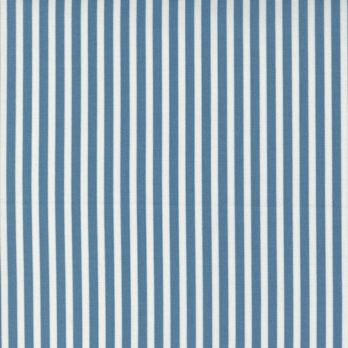 Shoreline - Simple Stripe Medium Blue by Camille Roskelley