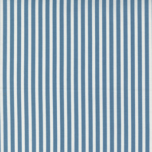 Shoreline - Simple Stripe Medium Blue by Camille Roskelley