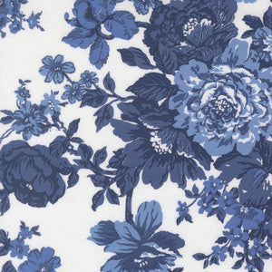 COMING SOON - Blueprint Heirloom Florals White Navy by Camille Roskelley