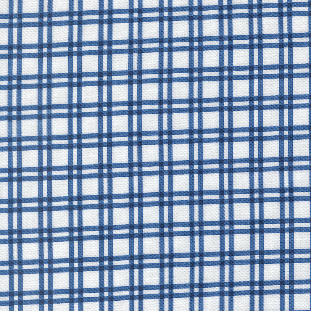 COMING SOON - Blueprint Plaid White Navy by Camille Roskelley
