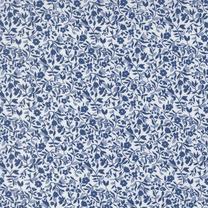 COMING SOON - Blueprint Frolic White Navy by Camille Roskelley