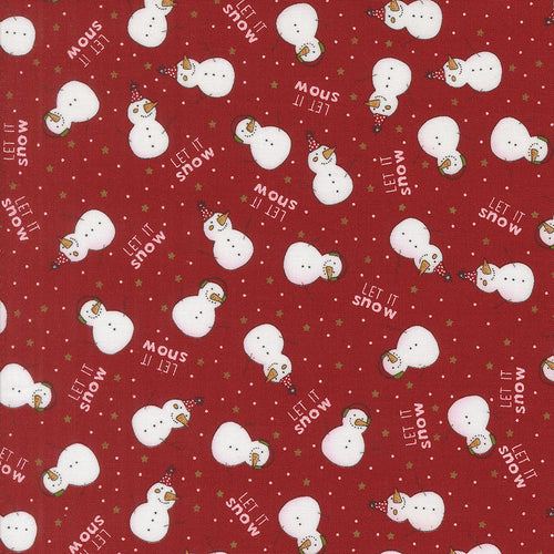 Emmitt and Ivy Snowmen Red by Sweetwater