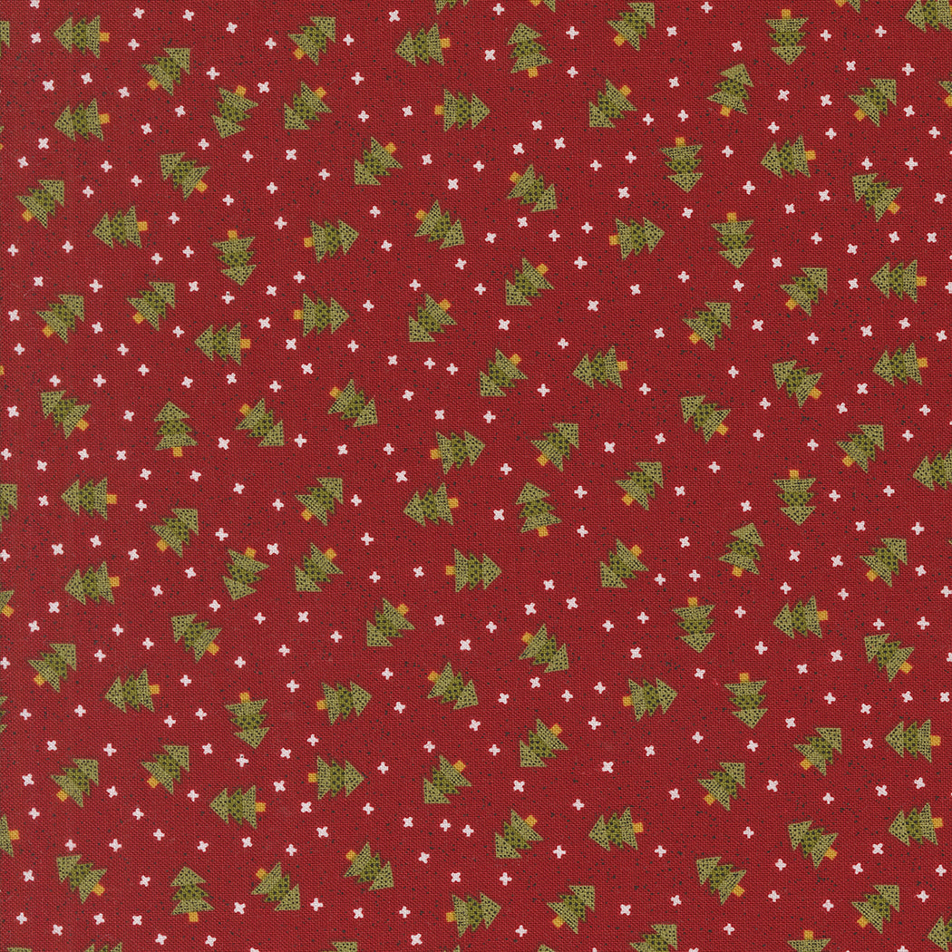 Emmitt and Ivy Christmas Trees Red by Sweetwater