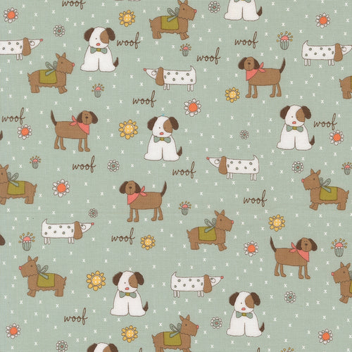 Lucky Puppy Parade Sky by Sweetwater