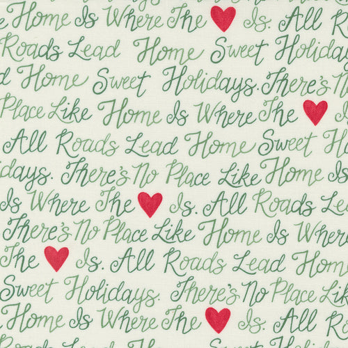 Holidays at Home - Holiday Text Snowy White by Deb Strain