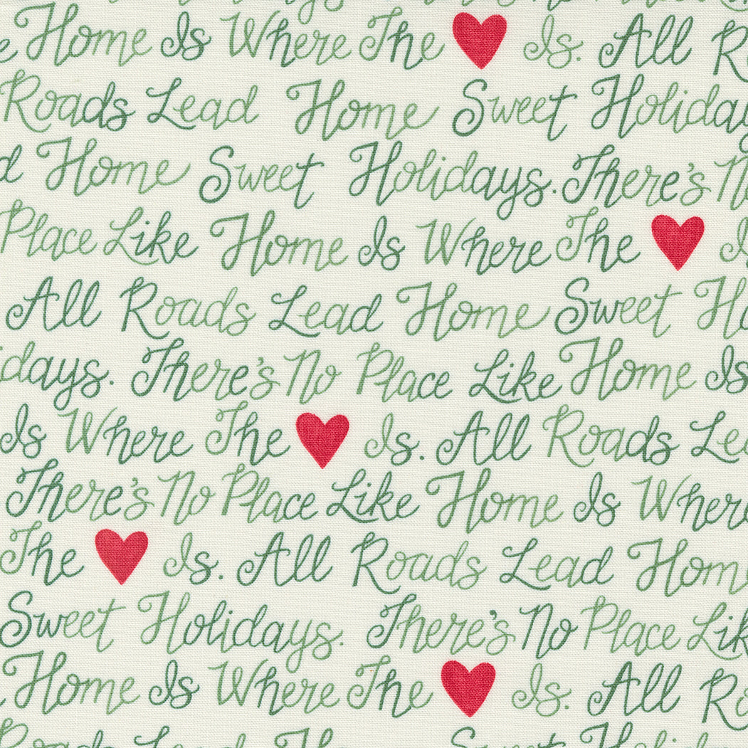 Holidays at Home - Holiday Text Snowy White by Deb Strain