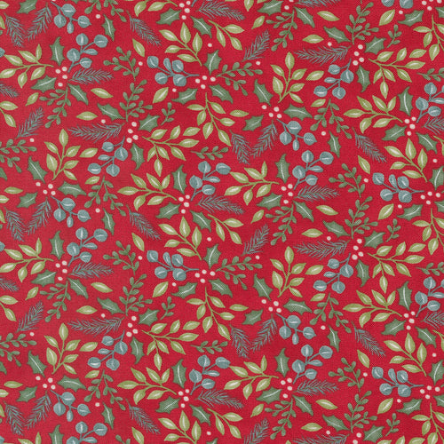 Holidays at Home - Winter Greenery Berry Red by Deb Strain