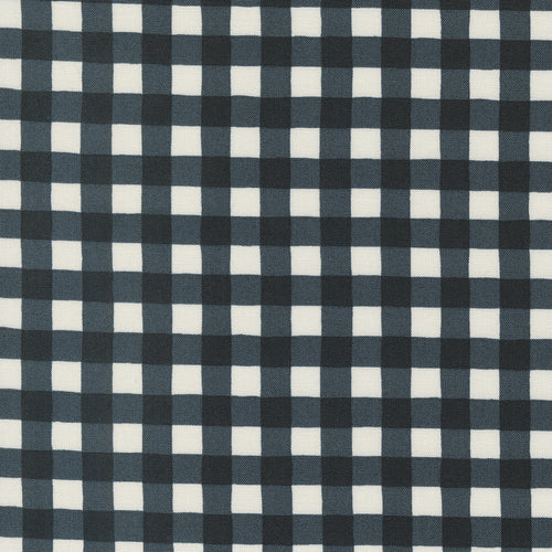 Holidays at Home - Gingham Charcoal Black by Deb Strain
