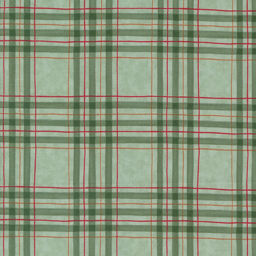 Woodland Winter - Woodland Plaids Checks and Plaids Eucalyptus by Deb Strain