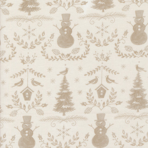 Winter Friends Winter Damask Snowy White by Deb Strain