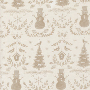 Winter Friends Winter Damask Snowy White by Deb Strain