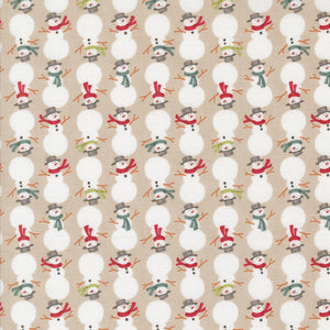 Winter Friends Snowmen Fog by Deb Strain