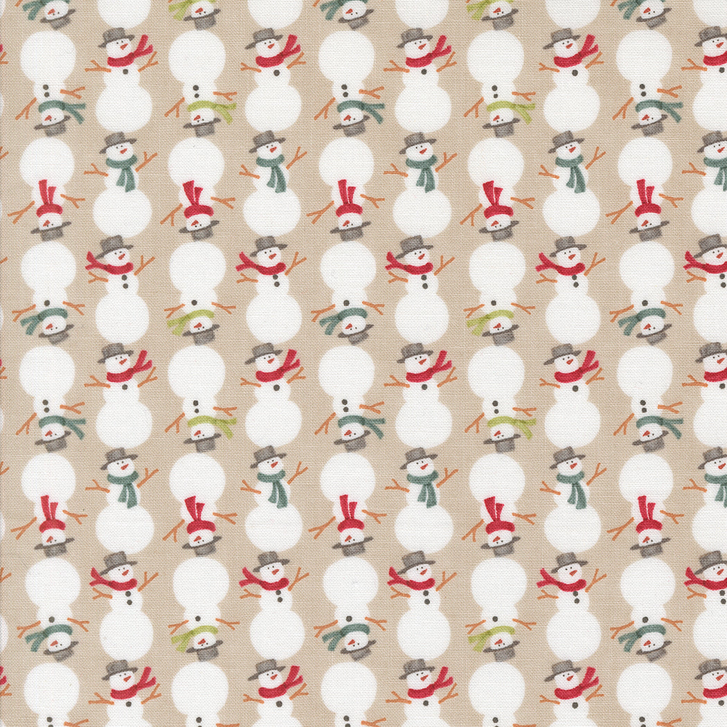 Winter Friends Snowmen Fog by Deb Strain