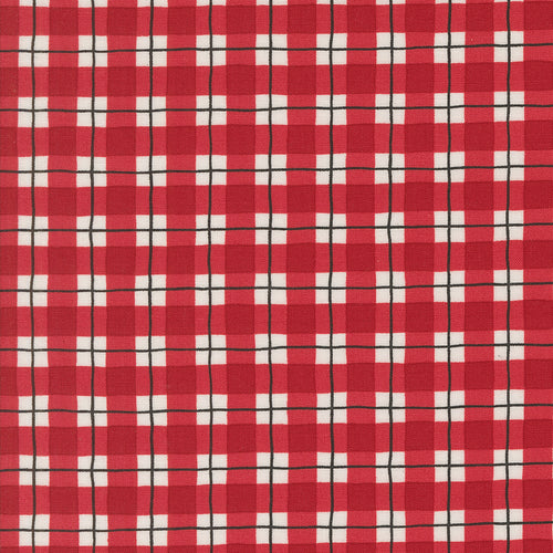 Winter Friends Plaid Berry Red by Deb Strain