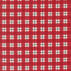 Winter Friends Plaid Berry Red by Deb Strain