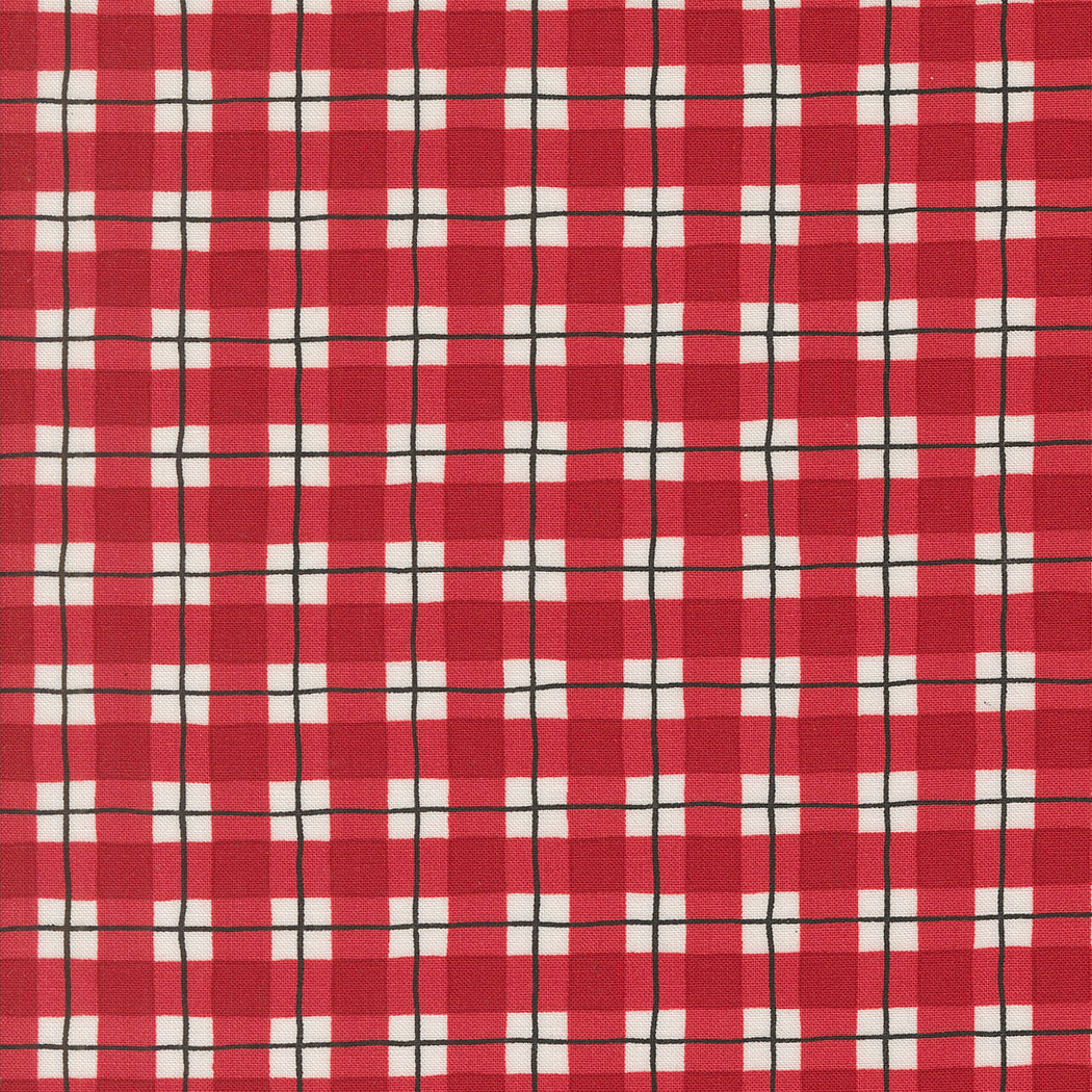 Winter Friends Plaid Berry Red by Deb Strain