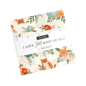 I Love Fall Most of All Charm Pack (5" Stacker) by Deb Strain