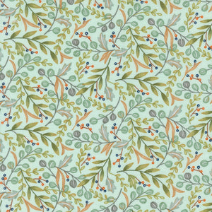 I Love Fall Most of All Fall Foliage Aqua by Deb Strain