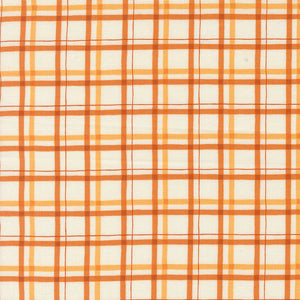 I Love Fall Most of All Plaid Light Pumpkin by Deb Strain