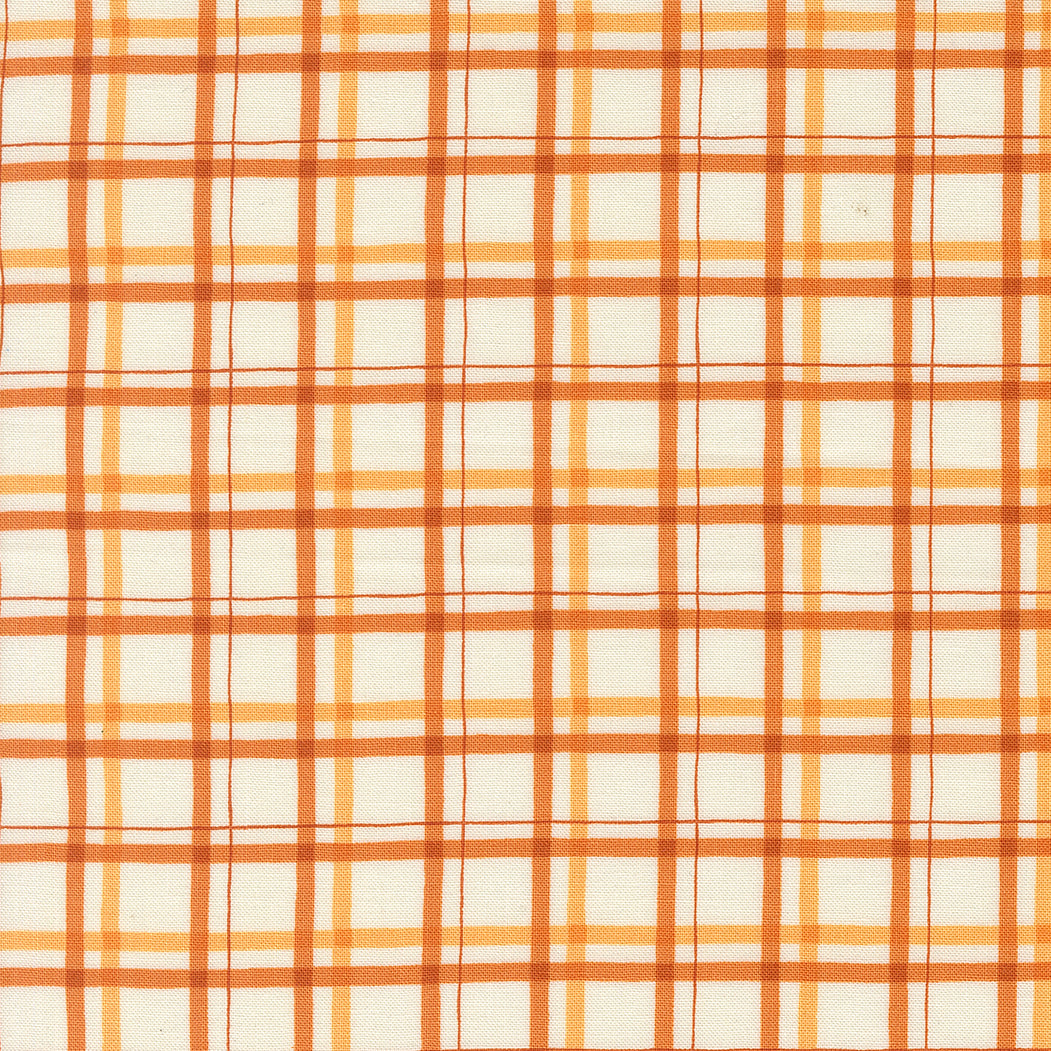 I Love Fall Most of All Plaid Light Pumpkin by Deb Strain