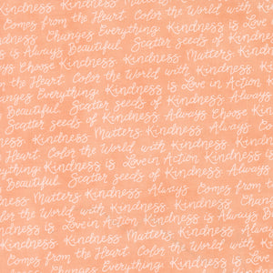 COMING SOON - Kindness Text Coral by Deb Strain