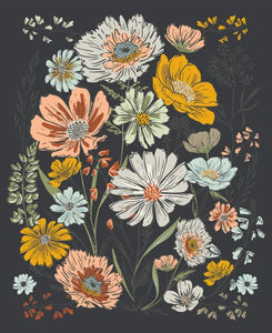 Woodland and Wildflowers - Panel Charcoal by Fancy That Design House
