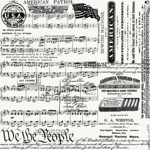 COMING SOON - Sew America Patriotic Text Off White by J. Wecker Frisch