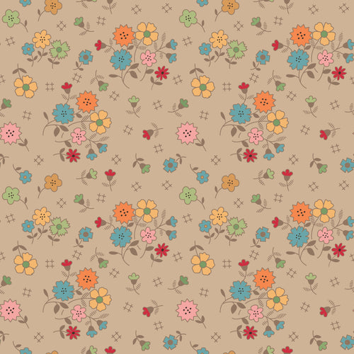 Autumn Wide Back Floral Tea Dye by Lori Holt
