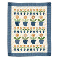 RESERVATION - Denim and Daisy Potted Daisy Machine Embroidery Fabric Only Quilt Kit by Lori Holt