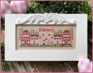 Monthly Mini Village - February Mini Village by Country Cottage Needleworks