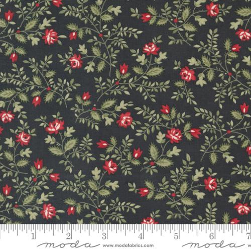 A Christmas Carol - Silent Night Small Floral - Ebony by 3 Sisters