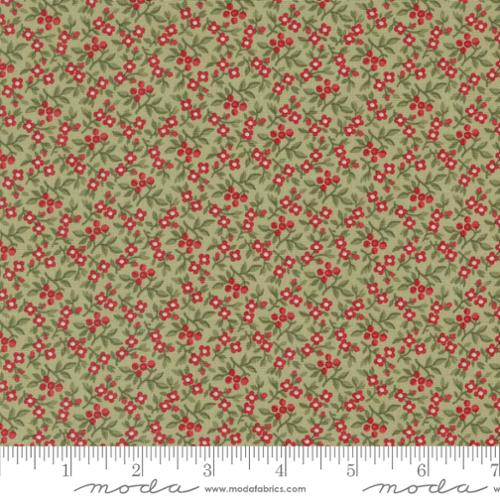 A Christmas Carol - Bountiful Berries Small Floral - Sage by 3 Sisters