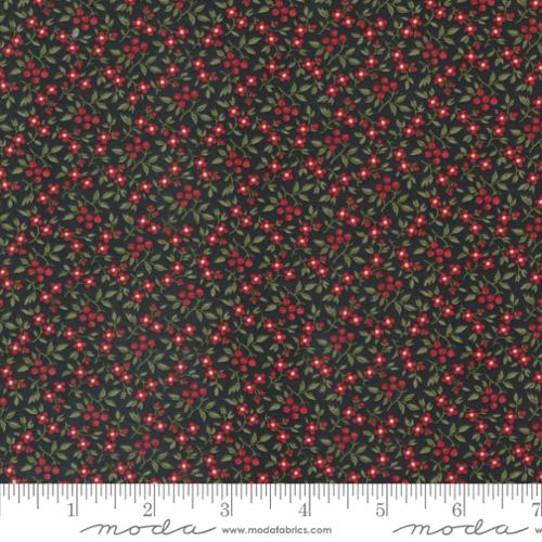 A Christmas Carol - Bountiful Berries Small Floral - Ebony by 3 Sisters