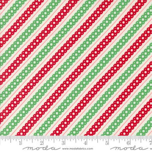 Kitty Christmas - Stripes Snow by Urban Chiks