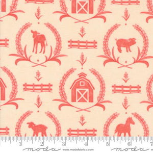 Willows Farm Farm Yard Damask Blush by Deb Strain