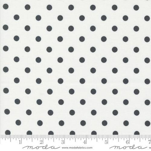 Coriander Colors White Black Big Dots by Corey Yoder