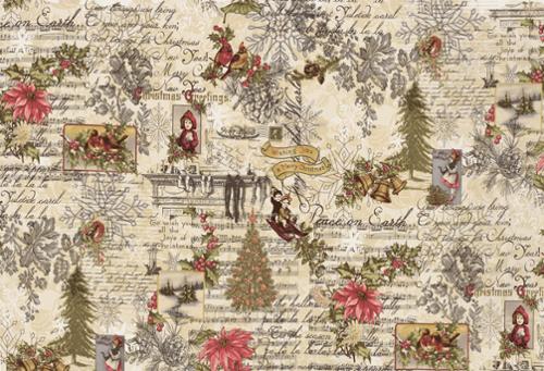 3 Sisters Favorites Collages Marche De Noel Panel Multi by 3 Sisters