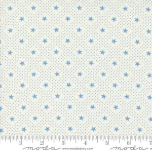 Grand Haven Star Check Cream Sky by Minick & Simpson