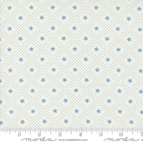 Grand Haven Star Check Cream Sky by Minick & Simpson