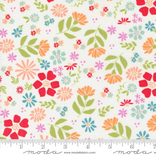 Laguna Sunrise Wild Rose Florals Off White by Sherri & Chelsi