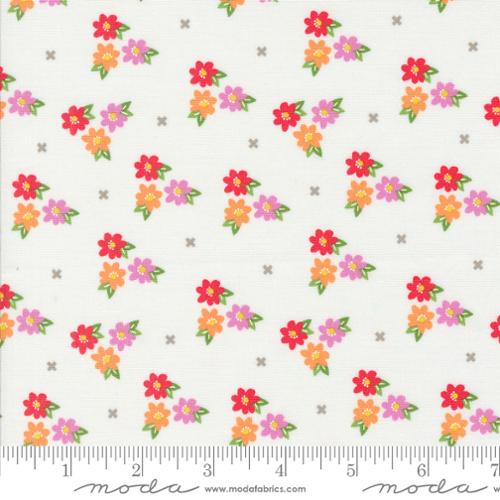 Laguna Sunrise Morning Glory Florals Off White by Sherri and Chelsi