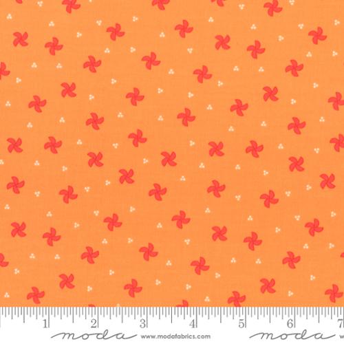 Laguna Sunrise Pinwheel Blenders Orange by Sherri and Chelsi