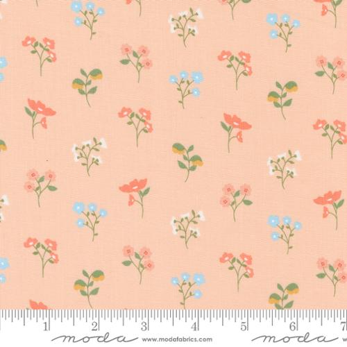 Dainty Meadow Wild Flowers Small Floral Peachy by My Sew Quilty Life