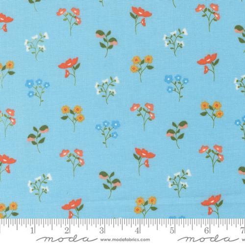 Dainty Meadow Wildflowers Small Floral Sky by My Sew Quilty Life