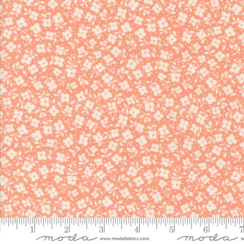 Dainty Meadow Tossed Petals Small Floral Blender Coral by My Sew Quilty Life