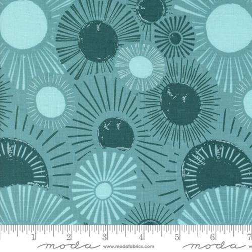 Things Above Sunrise Sunset Teal by Fancy That Design House