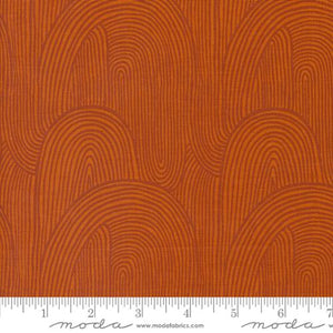 Things Above Wavy Whirl Rust by Fancy That Design House