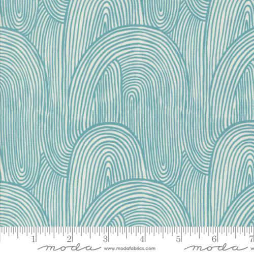 Things Above Wavy Whirl Teal by Fancy That Design House